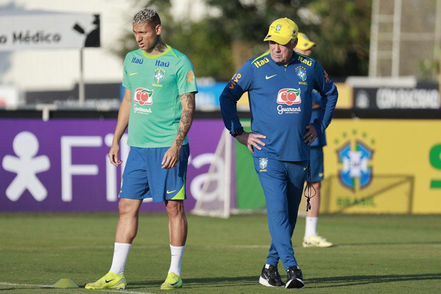 Ancelotti quedó en shock: su primer entrenamiento como DT de Brasil y los tres jugadores que faltan