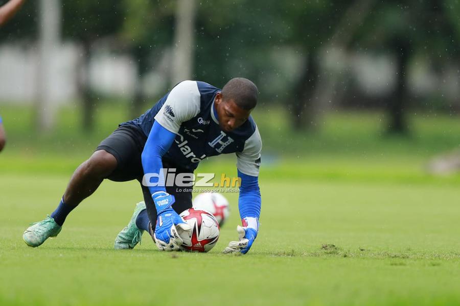 ¡Dos novedades y lluvia! Las postales del segundo entreno de la Selección de Honduras de cara al amistoso con Colombia