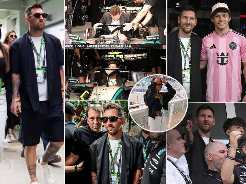 El '10' asistió junto a su familia para ver a su compatriota Franco Colapinto durante la sexta fecha de la temporada 2026 de la F1.