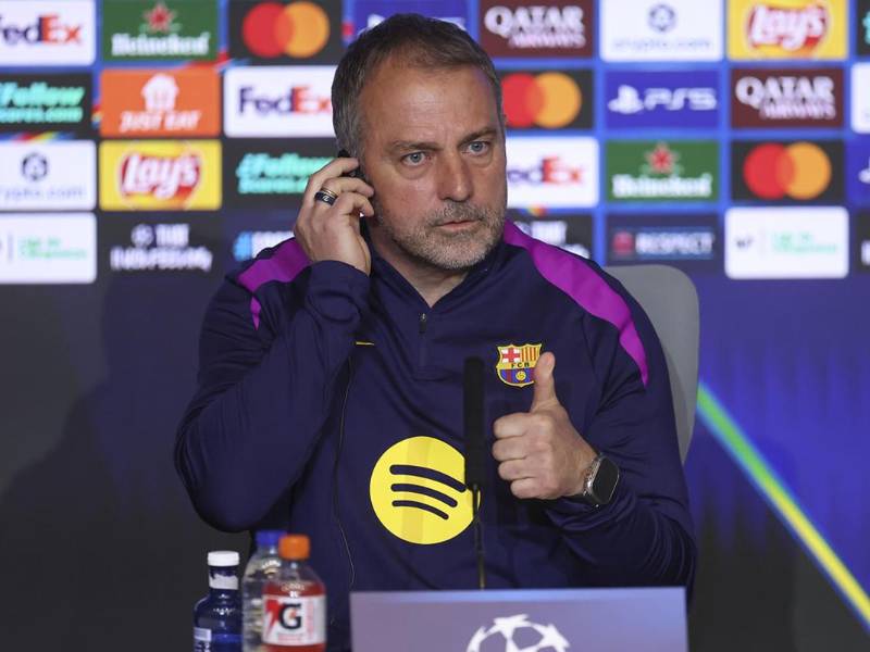 Flick va por la remontada ante el Atlético y habla del arbitraje: Estoy calmado, ya sé lo que hay