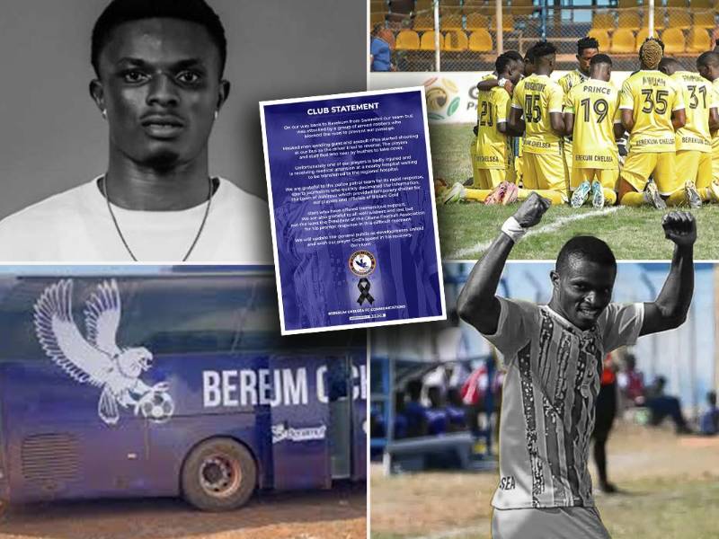 El joven jugador murió luego de que unos atacantes abrieran fuego contra el bus de su equipo cuando volvían de un partido de la Liga Premier de Ghana.