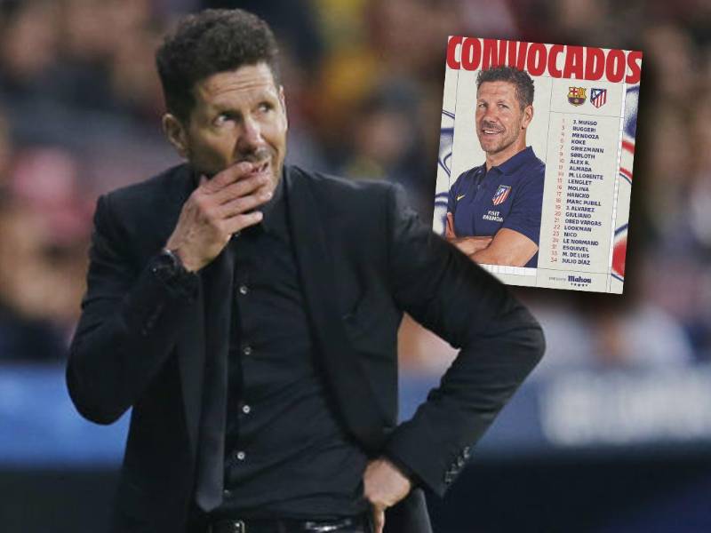 Simeone sufre duro golpe: lo pierde para la batalla contra el Barcelona en Champions