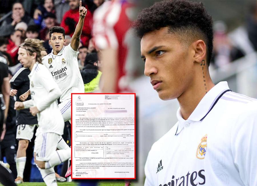 La carta que recibió Álvaro Rodríguez para ser fichado con 12 años: “Se ruega que no vengas con ropa del Real Madrid...”