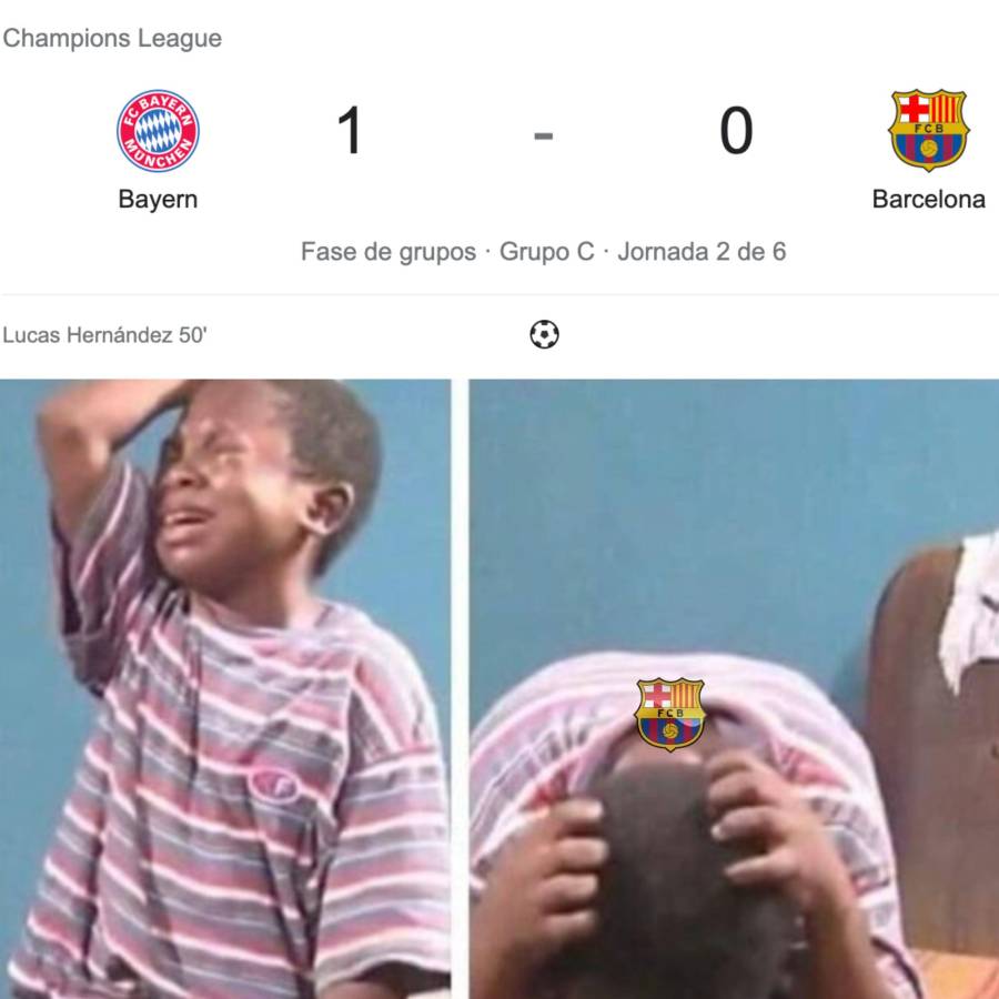 ¡No perdonan a Lewandowski! Los memes trituran al Barcelona tras sufrir otra derrota contra el Bayern en la Champions League
