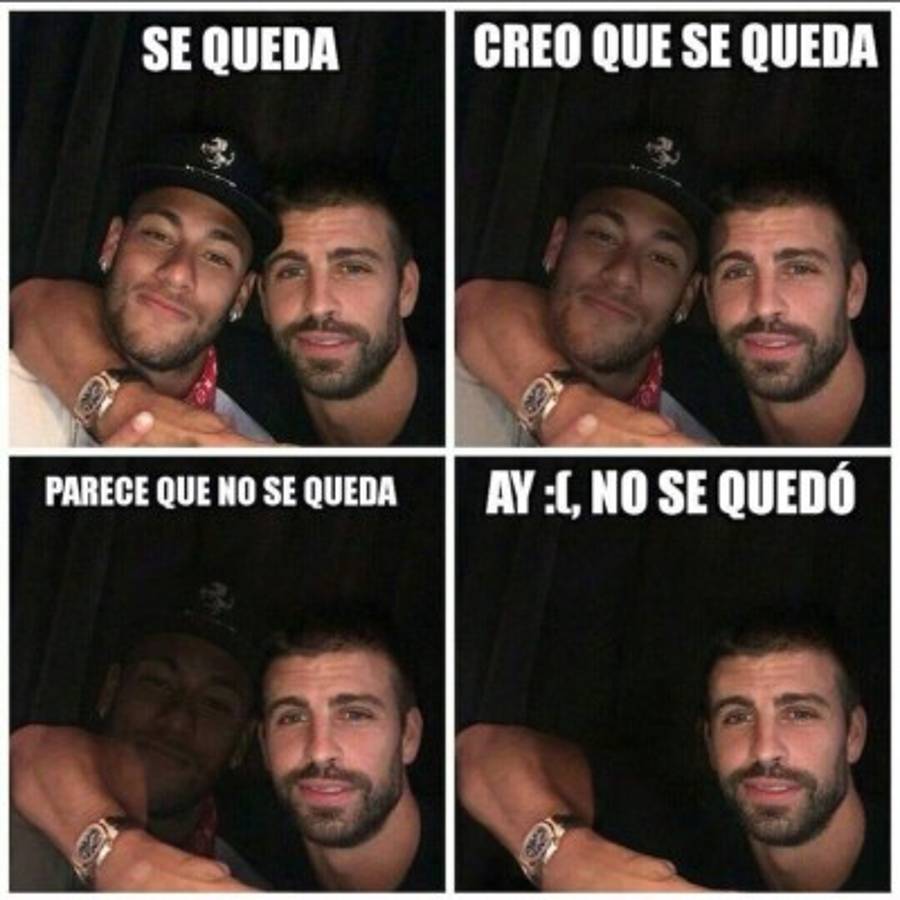 Neymar y su padre, atacados con duros memes tras su decisión de no seguir en Barcelona