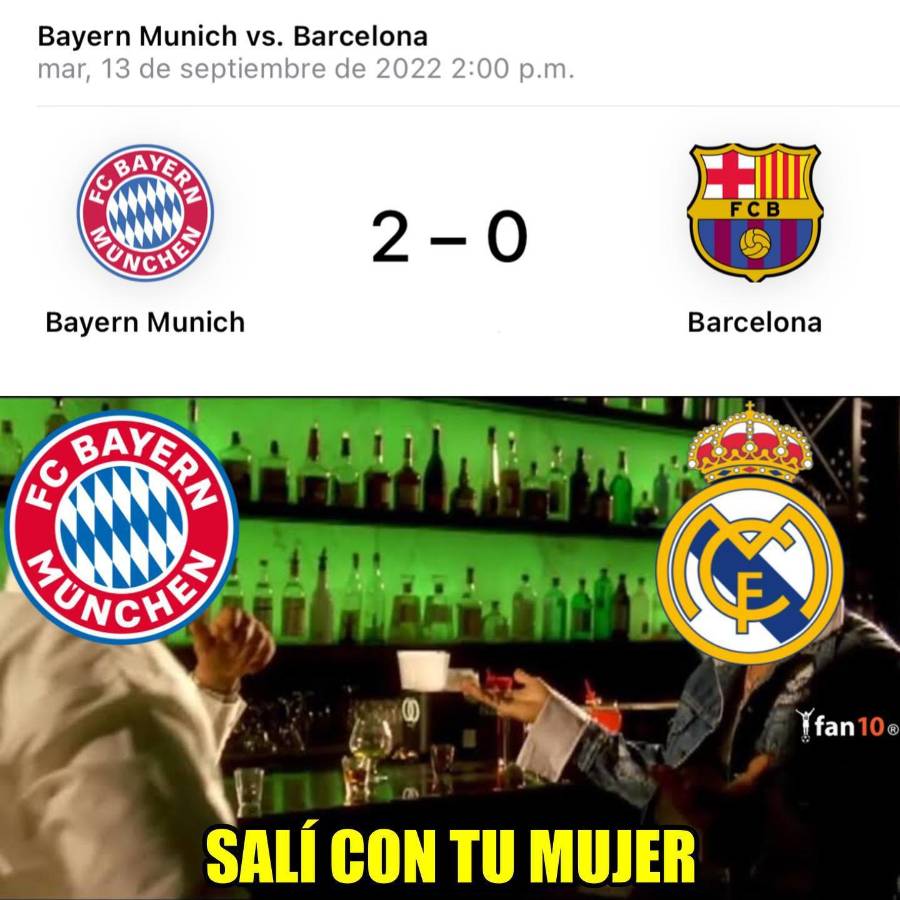 ¡No perdonan a Lewandowski! Los memes trituran al Barcelona tras sufrir otra derrota contra el Bayern en la Champions League