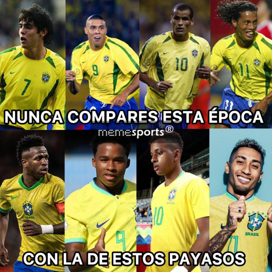 Ronaldinho protagonista y Vinicius víctima: los memes que dejó el amargo empate Brasil-Costa Rica en Copa América