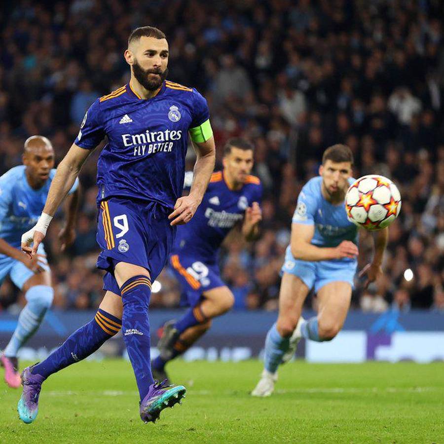 No se vio en TV: La viral reacción de Pep Guardiola ante la corrida de Vinicius y el penal a lo Panenka de Benzema