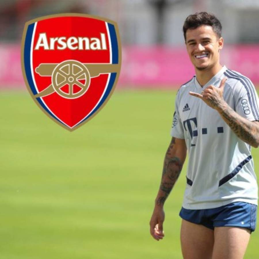 Con los fichajes: El nuevo 11 del Arsenal para la próxima temporada con Coutinho y otros cracks