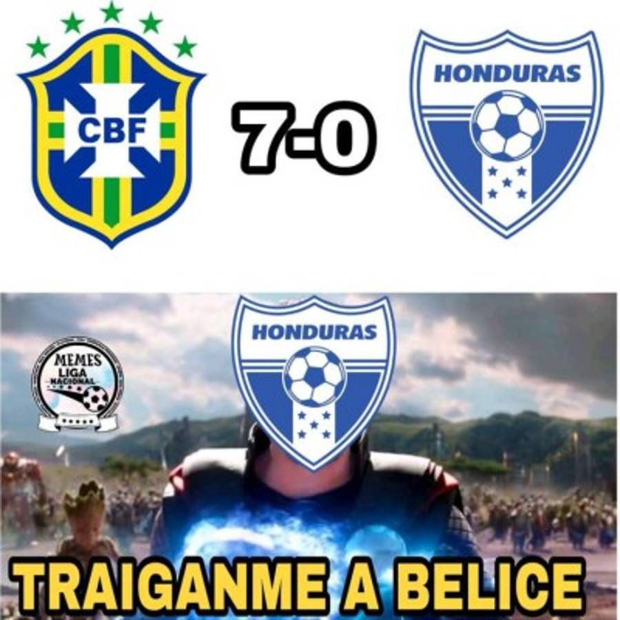 Cómo duelen: Los memes contra la Selección de Honduras tras la paliza de Brasil