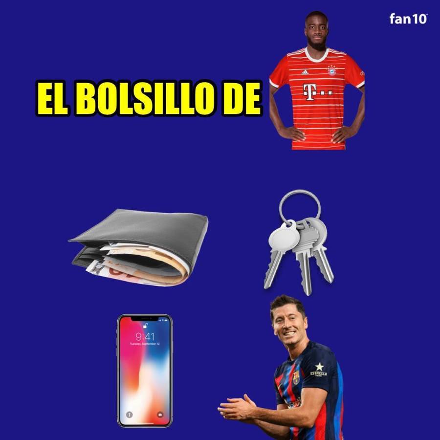 ¡No perdonan a Lewandowski! Los memes trituran al Barcelona tras sufrir otra derrota contra el Bayern en la Champions League