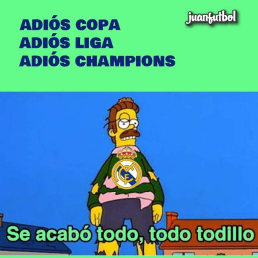 Los memes destruyen a un Real Madrid goleado y eliminado de la Champions por el Ajax