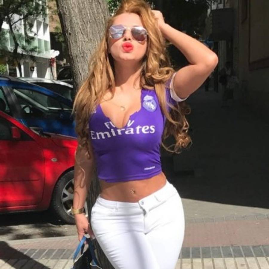 Ella es Mirtha Sosa, la musa que se desnudó por el título 33 de Real Madrid