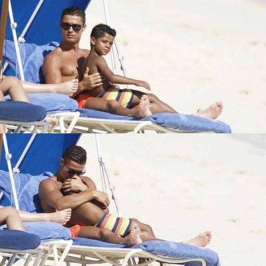 Fotos: Cristiano Ronaldo disfruta de sus vacaciones junto a su hijo