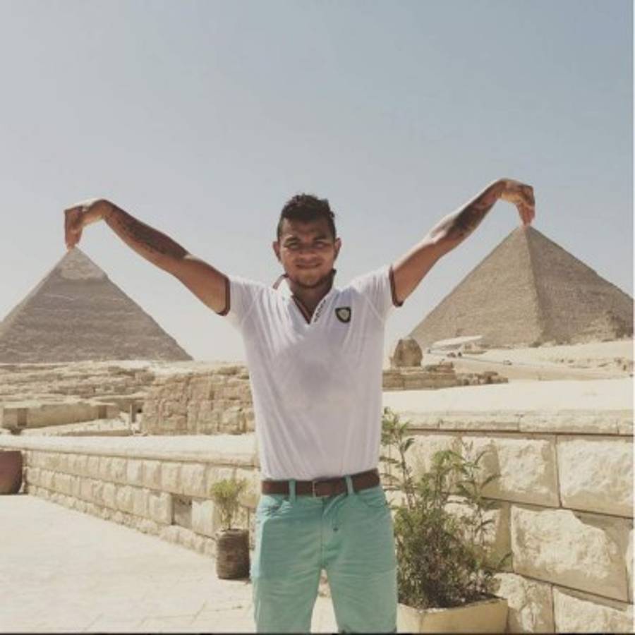 FOTOS: Mario Martínez ya disfruta su estadía en El Cairo, Egipto