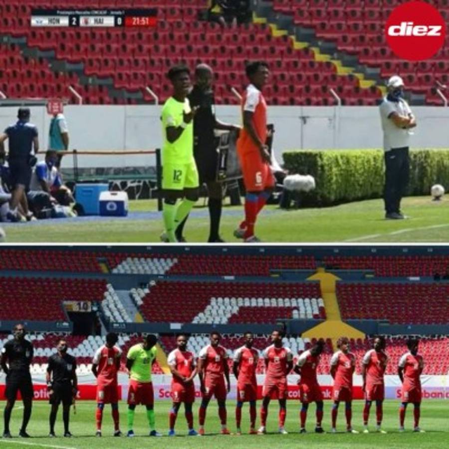 Las imágenes del Honduras-Haití: Un defensor como portero, el festejo de Vuelto y el fallo de Obregón