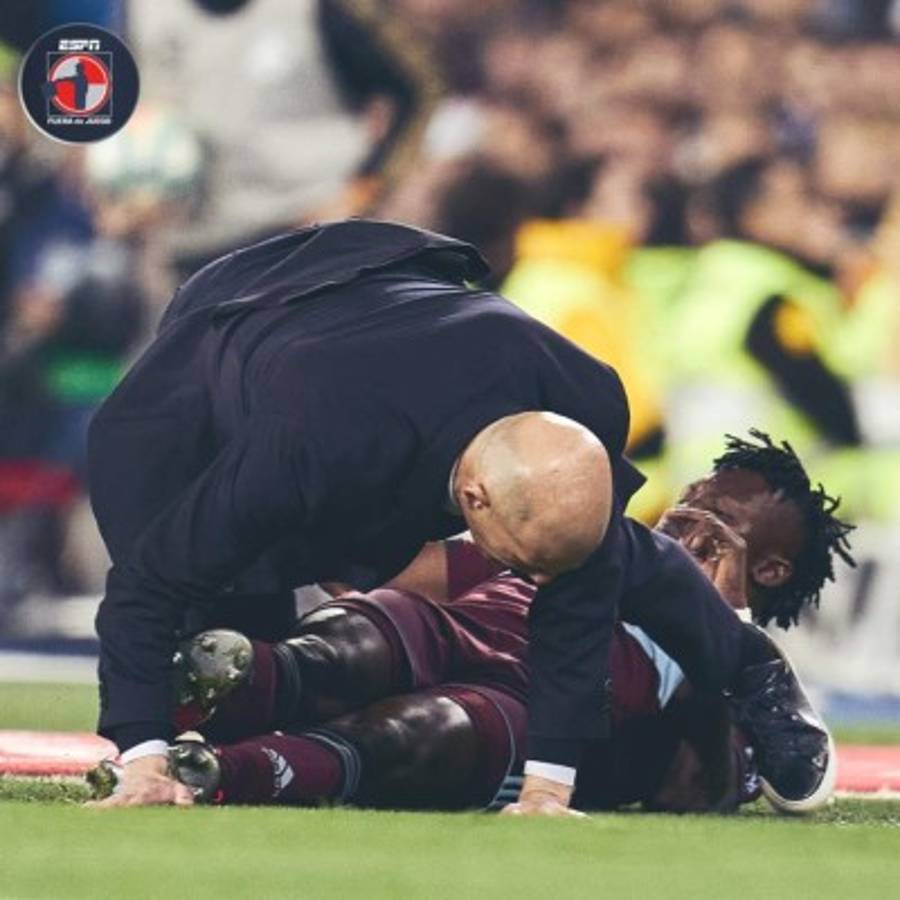 Fotos: El patadón al rostro que se llevó Zidane y su fea caída en el Real Madrid-Celta