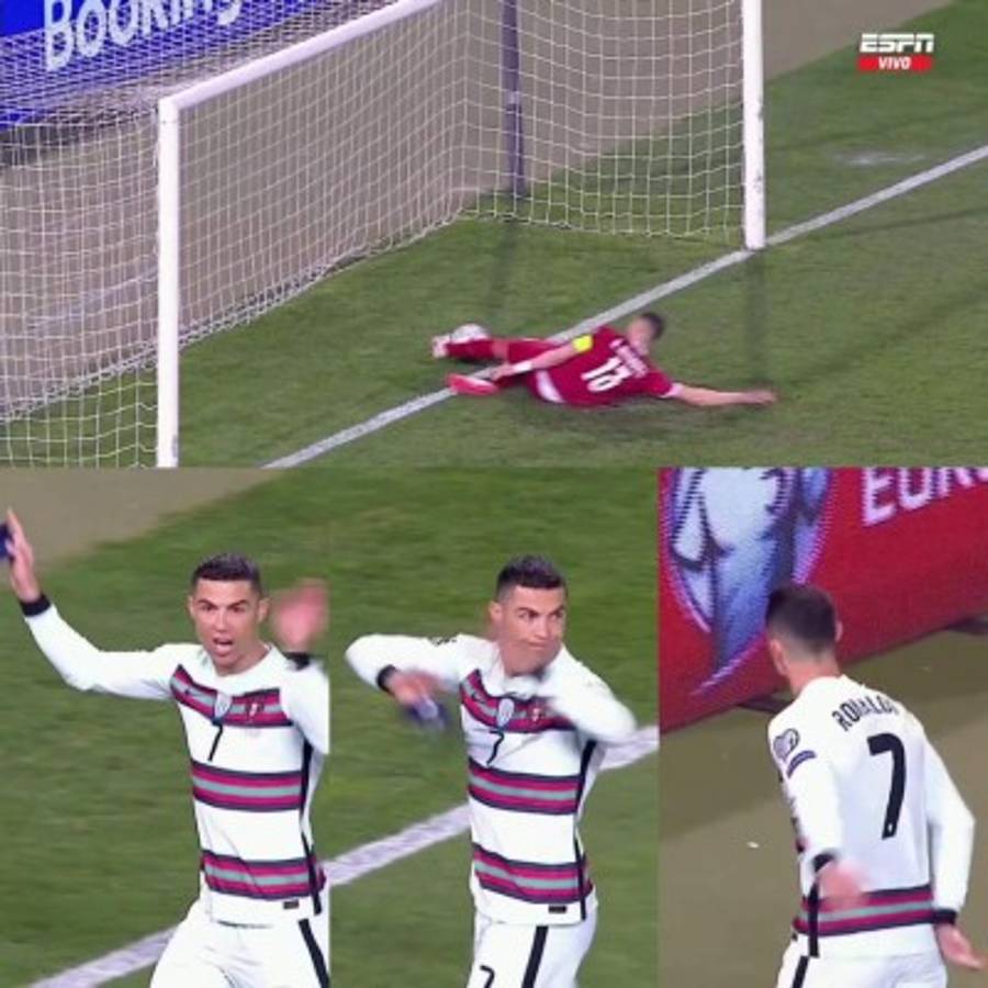 El escándalo de Cristiano Ronaldo tras el gol anulado: Feo gesto y revelan las palabras que dijo  