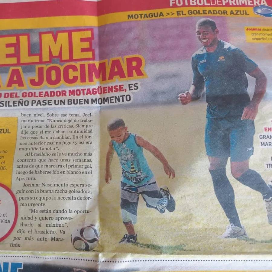 El joven brasileño que le gustaría jugar para la Selección de Honduras y su padre dejó su sello goleador en tierras catrachas