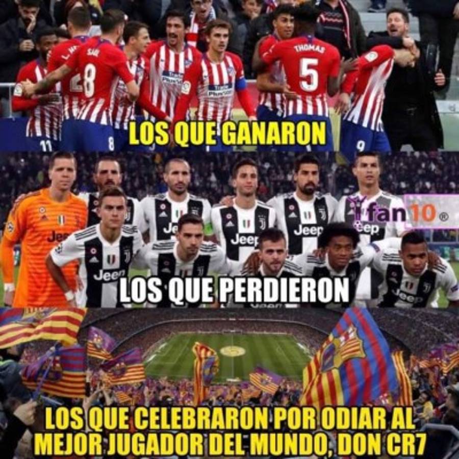 'Trituran' con memes a Cristiano Ronaldo y a la Juventus tras derrota ante el Atlético