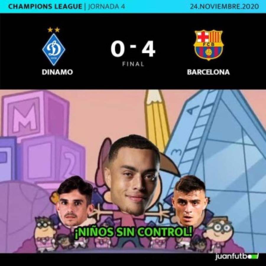 Braithwaite marca doblete con el Barcelona en Champions y los memes estallan las redes