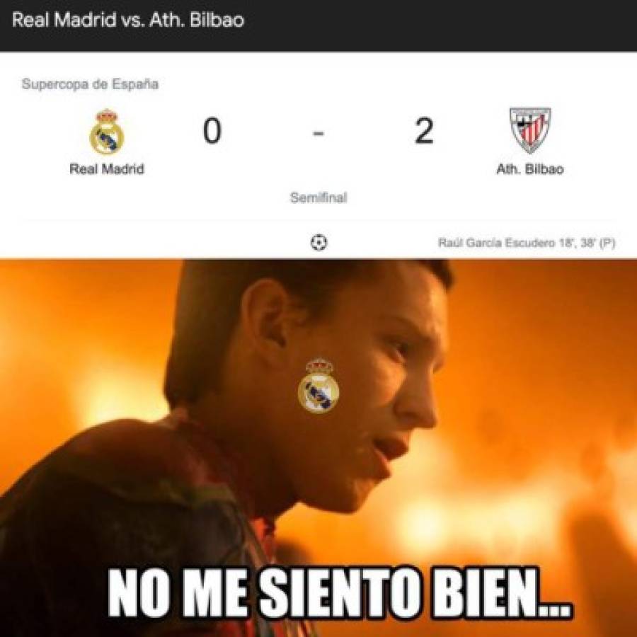 Muy crueles: los memes destrozan al Real Madrid por quedar eliminado de la Supercopa de España