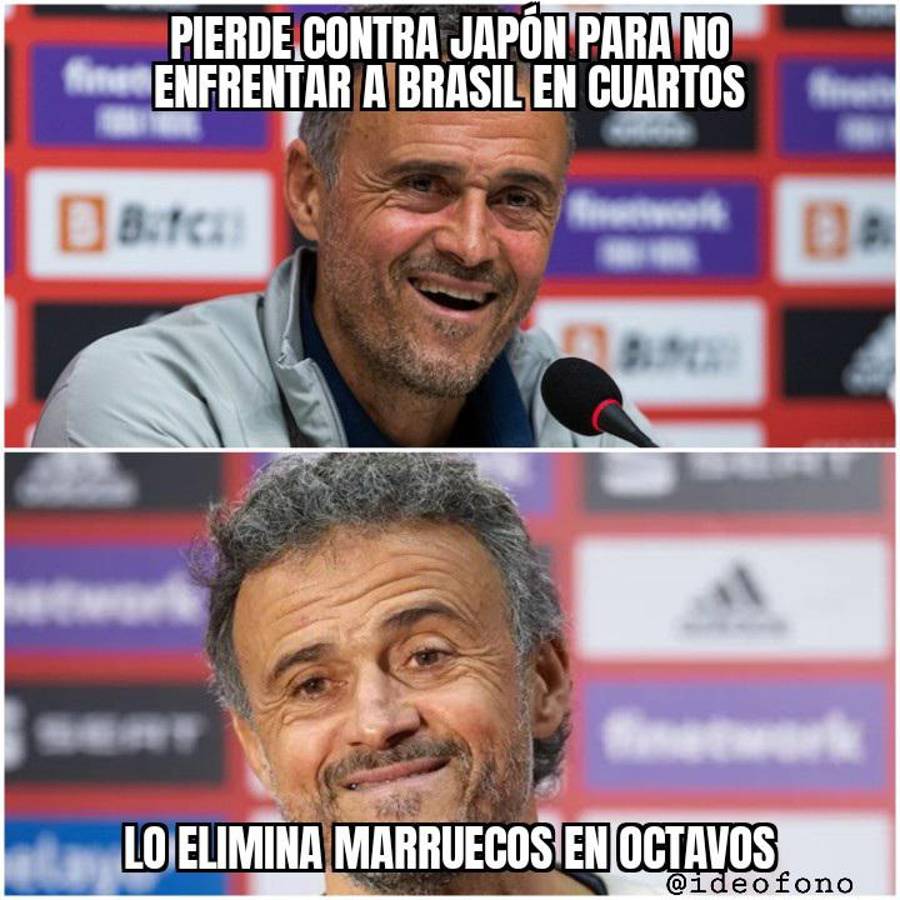 ¡Para morir de risa! Los memes revientan a España por despedirse del Mundial y Luis Enrique es la víctima favorita