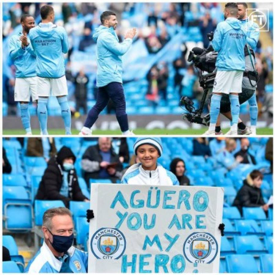 ¿Se va al Barcelona? La emotiva despedida del Manchester City al Kun Agüero en su estadio