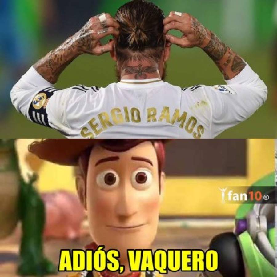 Los memes del adiós de Sergio Ramos donde destrozan a Florentino Pérez y al Real Madrid