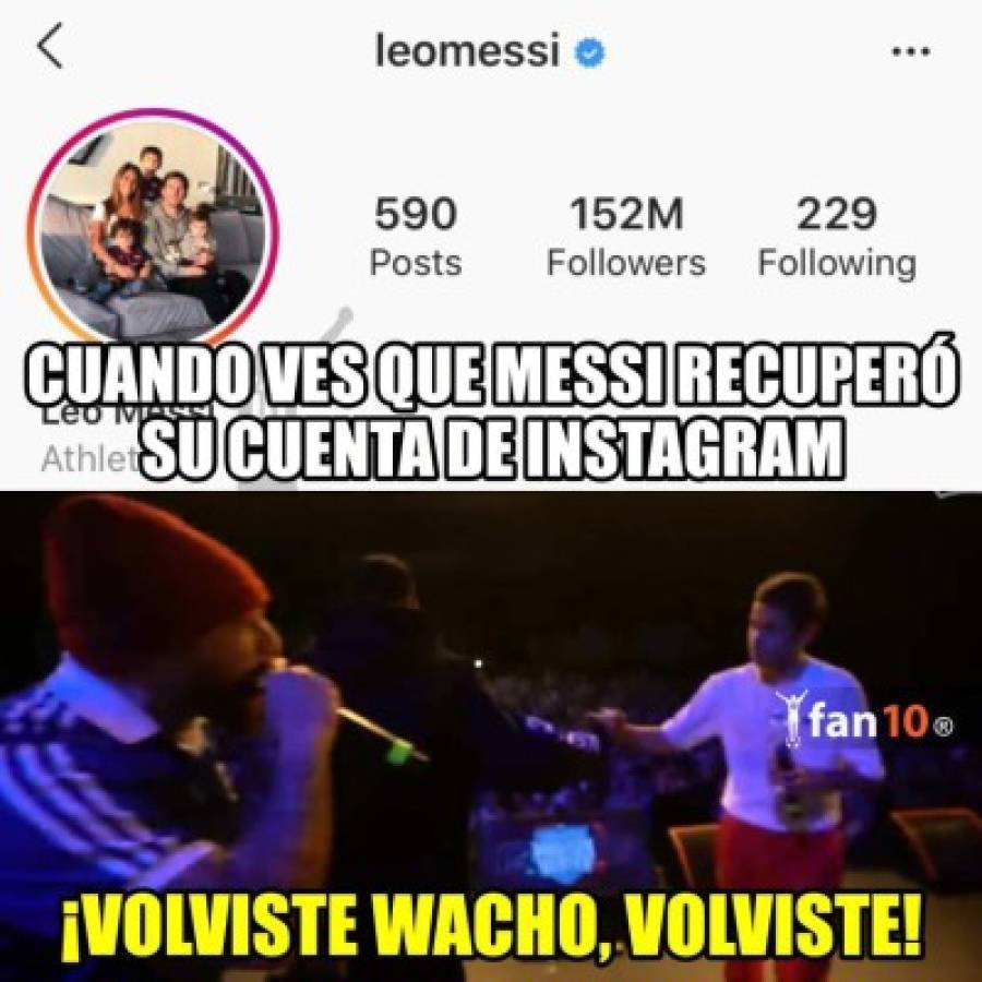 Messi, protagonista de los memes por su nuevo look y por la desaparición de su Instagram