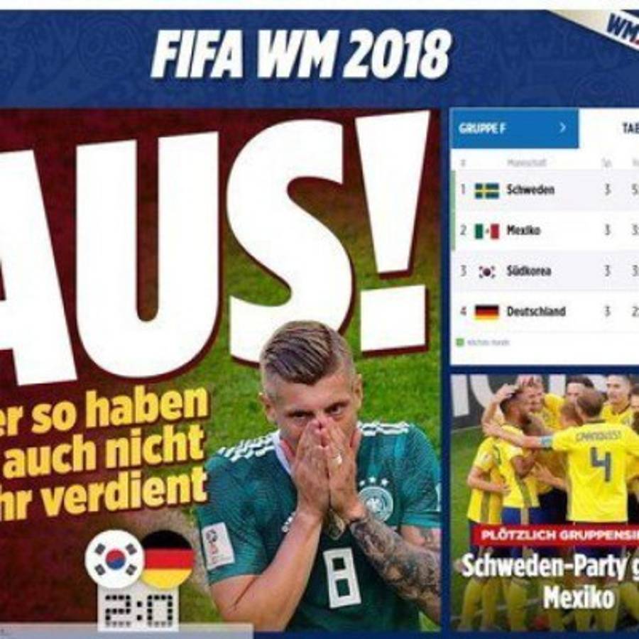 Fiasco y vergüenza: Así reaccionó la prensa alemana tras la histórica eliminación del Mundial