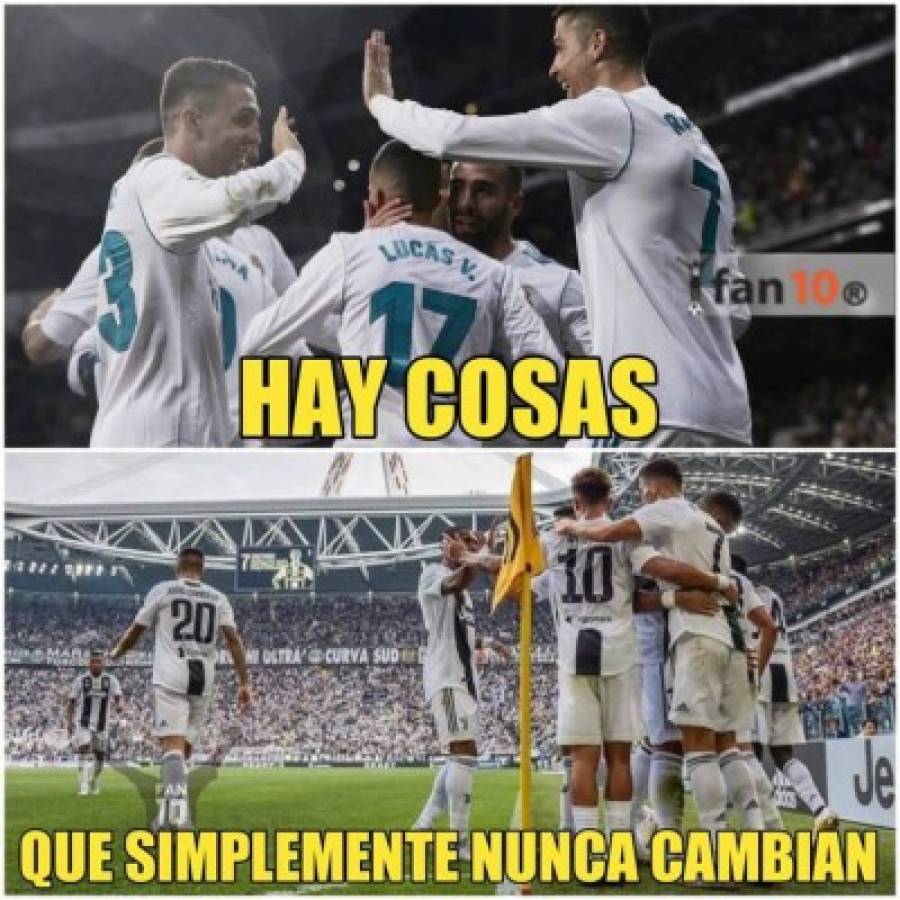 Cristiano Ronaldo y los divertidos memes tras marcar doblete con la Juventus