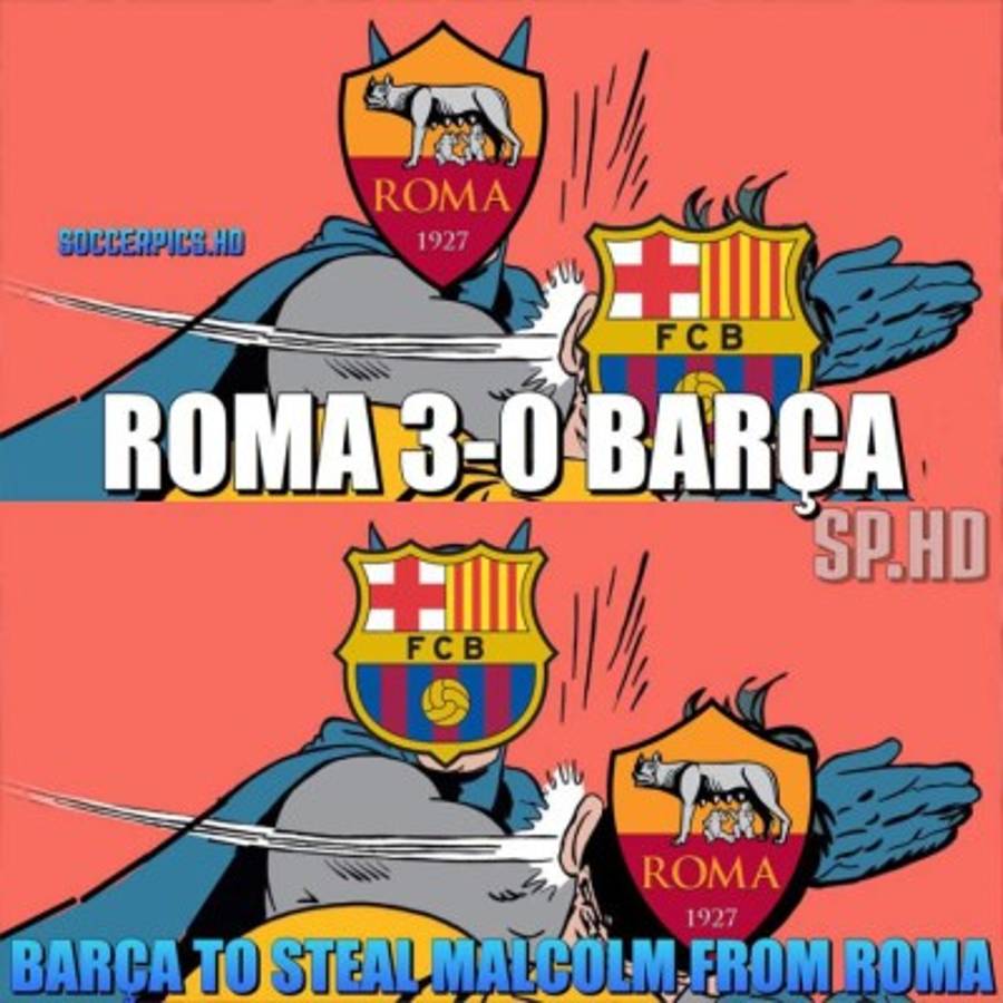 ¡Crueles! Malcom y los tremendos memes del 'robo' del Barcelona a la Roma