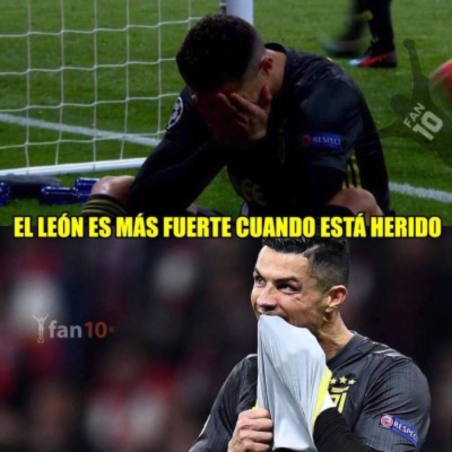 'Trituran' con memes a Cristiano Ronaldo y a la Juventus tras derrota ante el Atlético