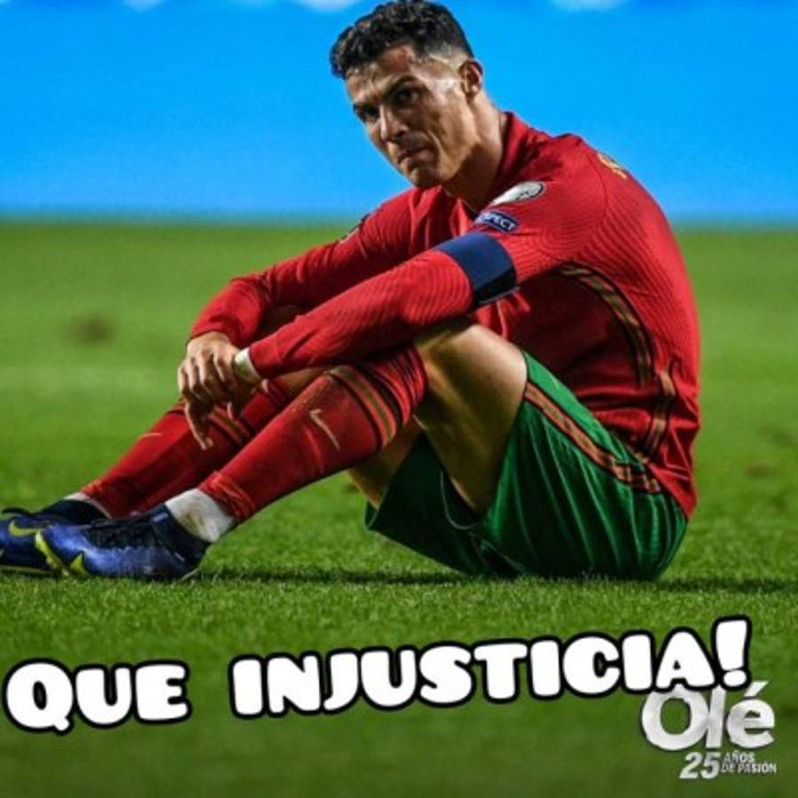 Serbia mandó a Portugal al repechaje y los memes destrozan a Cristiano Ronaldo