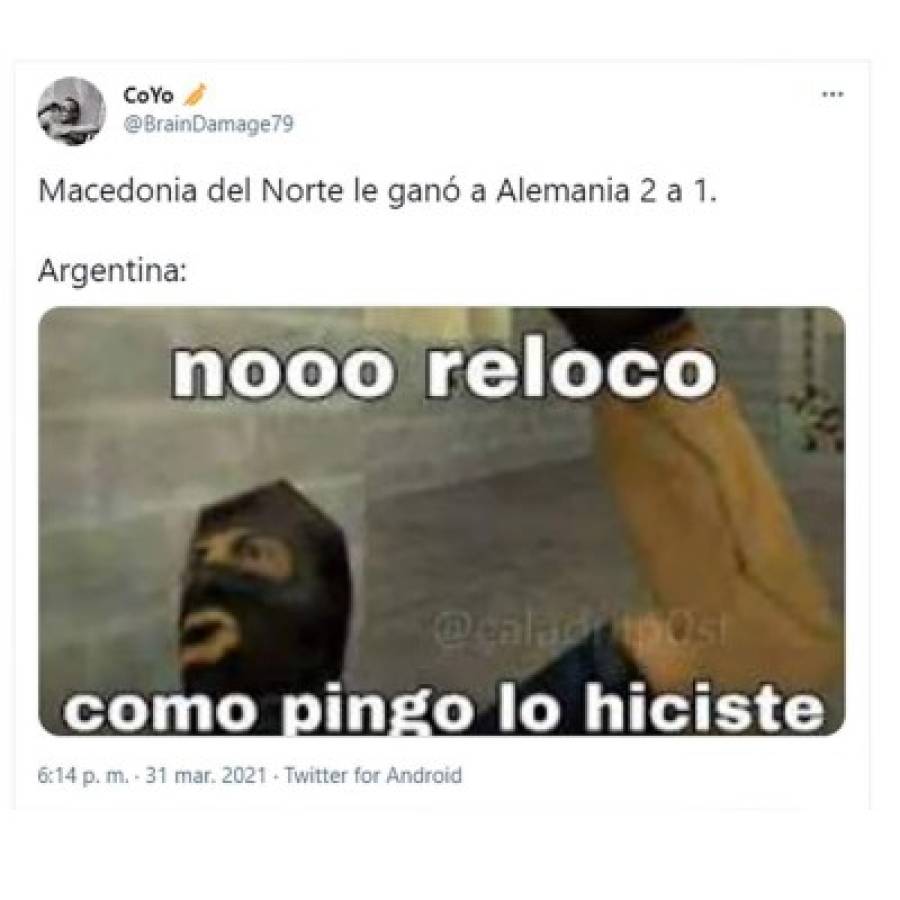 Messi y Argentina son víctimas también: Los crueles memes que se burlan de Alemania por perder con Macedonia