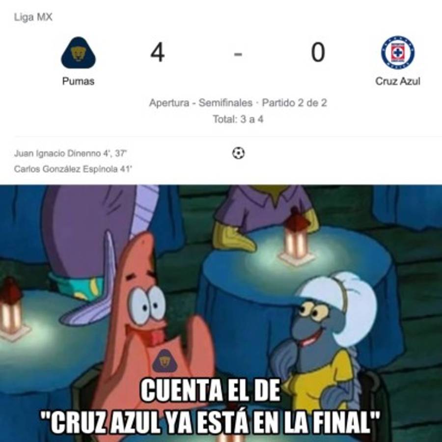 Liga MX: Cruz Azul es humillado con terribles memes tras volverla a cruzazulear contra Pumas