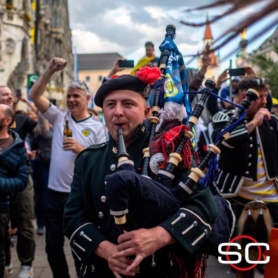 Gaitas, en faldas y con cervezas: afición de Escocia se toma Múnich previo al partido ante Alemania en la Eurocopa 2024