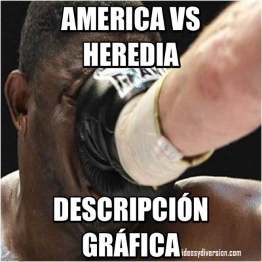 Las burlas al Herediano por paliza que le propinó el América