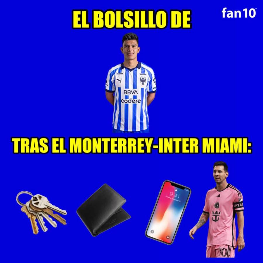 “No penalti, no party”: ácidos memes contra Messi luego de ser eliminados por Monterrey en Concacaf
