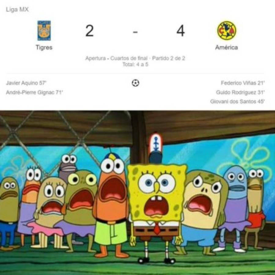 Memes: Despedazan a los Tigres por la eliminación ante el América en la Liga MX