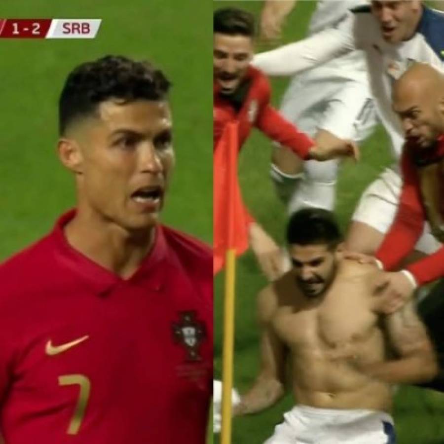 Está hundido: La frustración de Cristiano Ronaldo tras ser enviado al repechaje con Portugal; Serbia silenció Lisboa