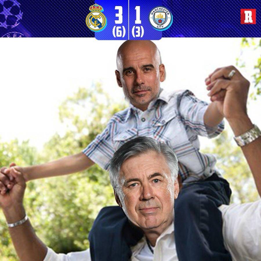 Real Madrid eliminó al City y estallaron los memes: burlas a Guardiola tras ser humillado por Mbappé