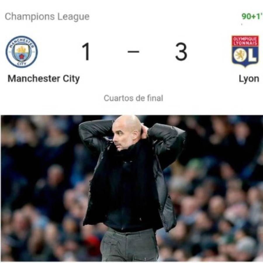 Los memes destrozan a Pep Guardiola y el Manchester City tras ser eliminados de la Champions League   