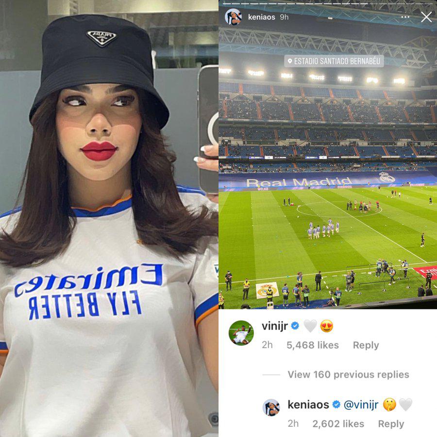 ¿Más que amigos? Vinicius publica foto y es vinculado con la sensual cantante mexicana Kenia Os