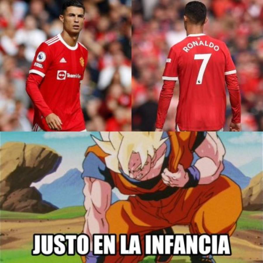 Cristiano Ronaldo hizo doblete con el United y estos son los mejores memes de su debut; Messi protagonista