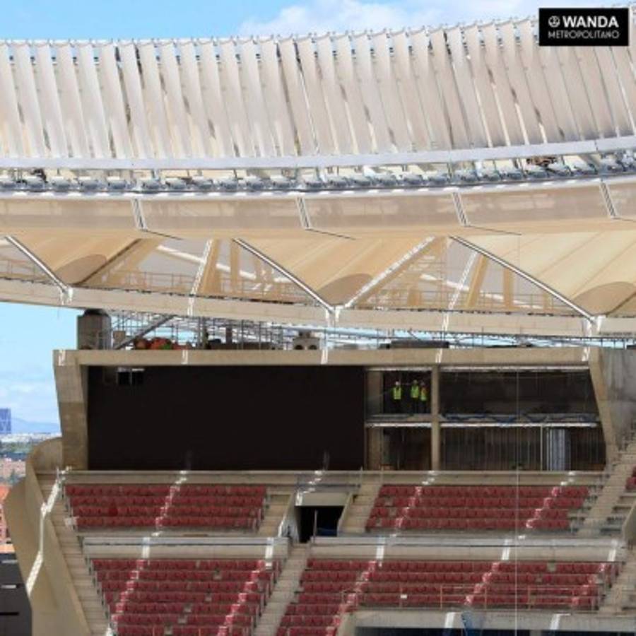 Así luce el nuevo estadio del Atlético de Madrid a tres meses de su inauguración