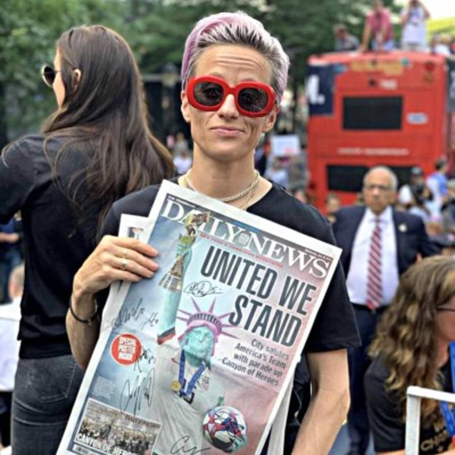 Espectacular y 'polémico' desfile en Nueva York para celebrar con la selección femenina de USA