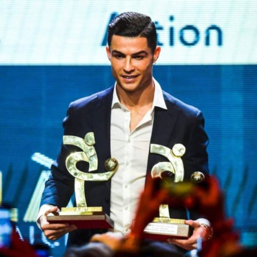 Así fue la gala en la que Cristiano Ronaldo ganó dos premios en Italia