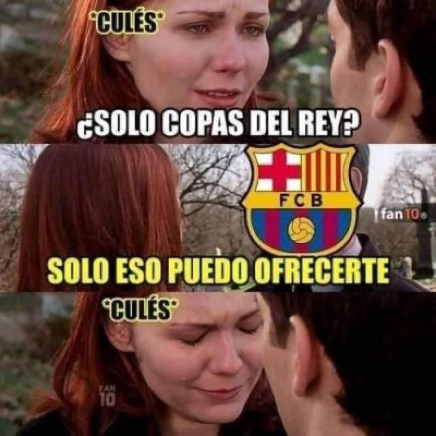 Los crueles memes del título del Barcelona en la Copa del Rey; ¡se acuerdan del Real Madrid!